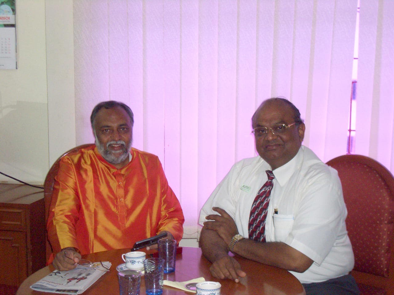Swamiji with Padmashri Dr. Mayil Vahanan